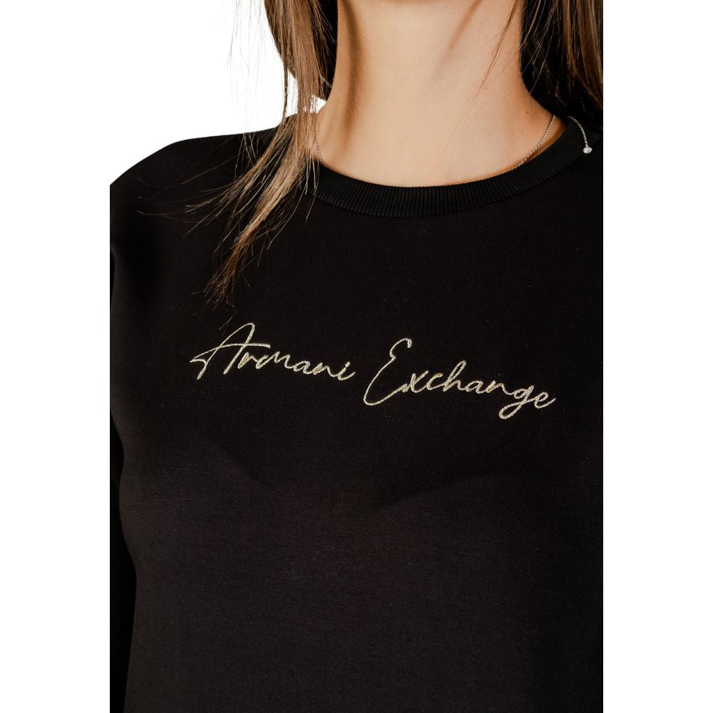 Sweatshirt bicolore en viscose de marque Armani Exchange, style décontracté avec logo visible, manches longues et coupe moderne.