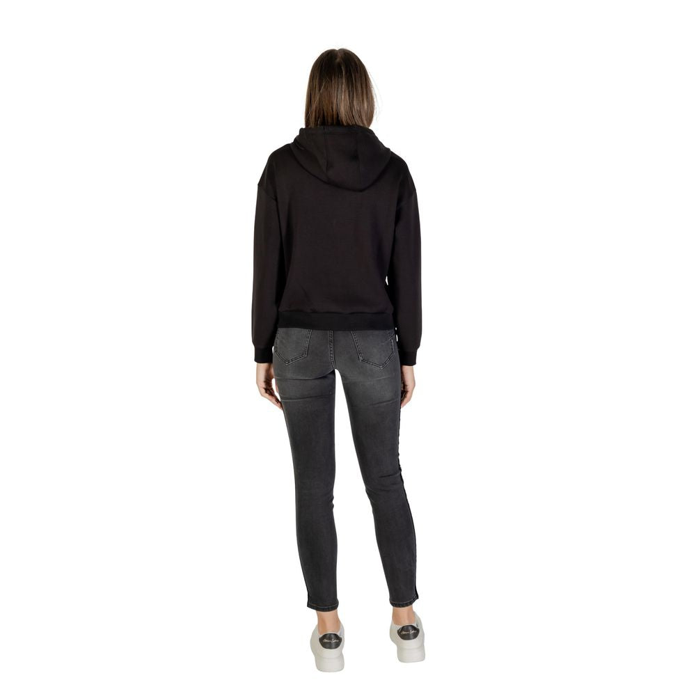 Sweat à capuche bicolore en viscose Armani Exchange, vue de face, avec détails de design moderne et tissu doux.