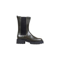 Bottes ankle en cuir gris de Calvin Klein Jeans, style élégant et moderne, avec semelle en caoutchouc et finition soignée.