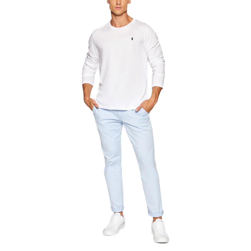 Ralph Lauren Langarmshirt aus weißer Baumwolle
