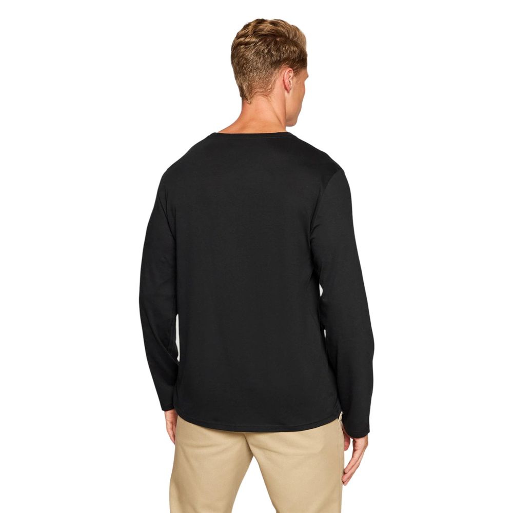 Ralph Lauren Schwarzes Langarmshirt aus Baumwolle