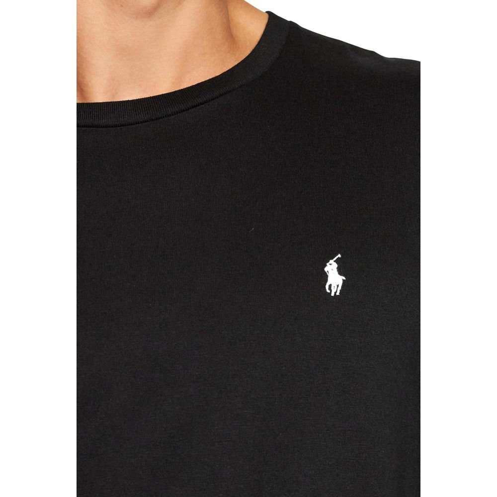Ralph Lauren Schwarzes Langarmshirt aus Baumwolle