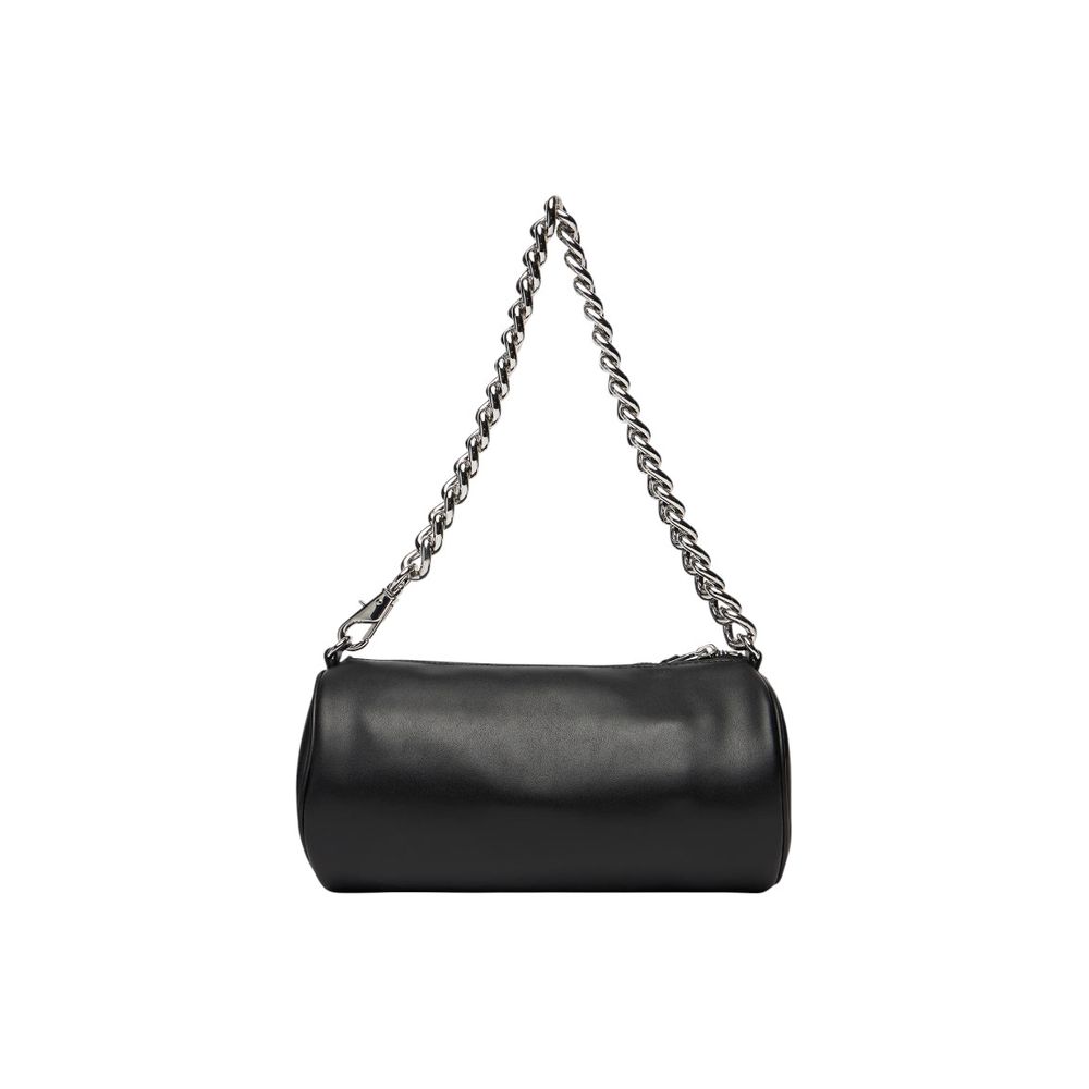 Sac à main Tommy Hilfiger Jeans en cuir artificiel noir avec poches et détails élégants, idéal pour un style casual chic.