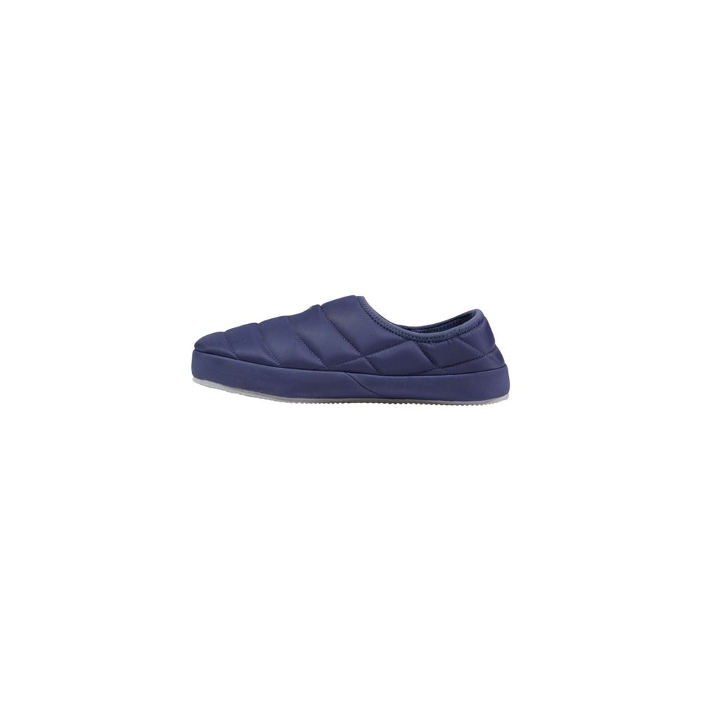 Chaussons en textile bleu de la marque Ralph Lauren, confortables et élégants pour la maison.
