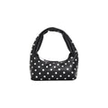 Sac à main Tommy Hilfiger Jeans noir en polyester avec détails en plastique, vue de face.
