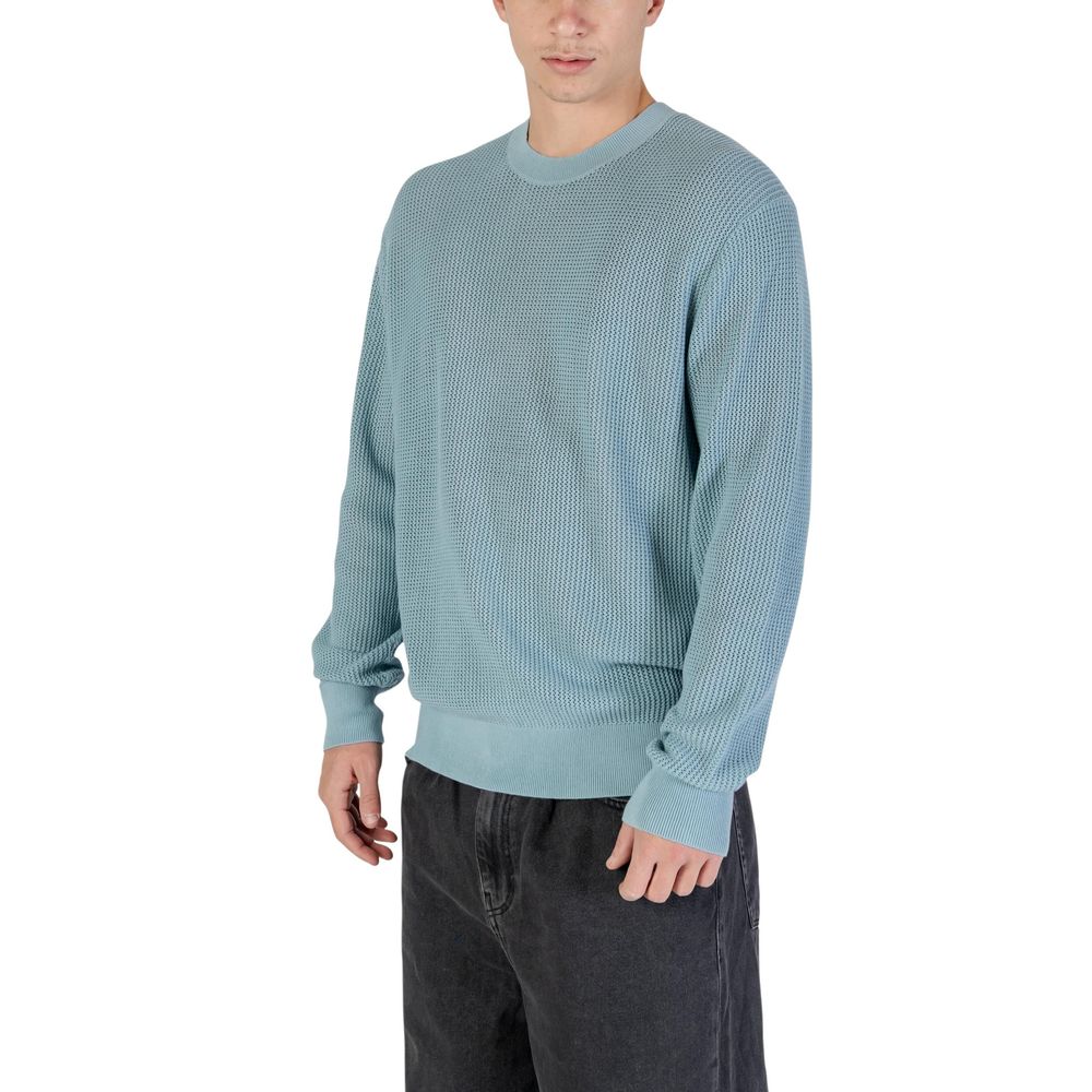Sweat-shirt en coton bleu de Calvin Klein Jeans, style décontracté, avec logo discret sur la poitrine.