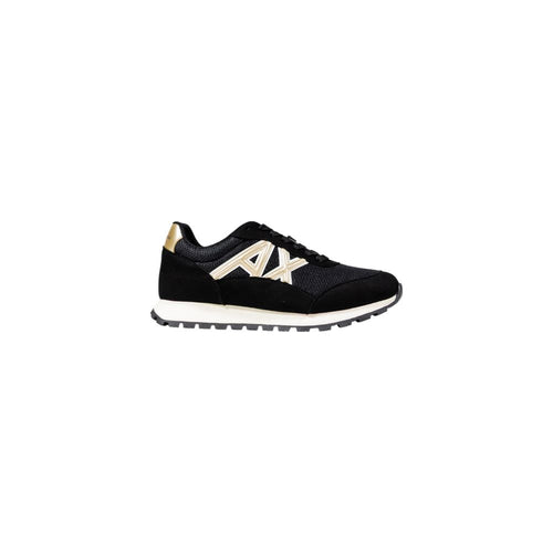 Chaussures de sport bicolores en polyester Armani Exchange, baskets athlétiques modernes et confortables pour hommes.