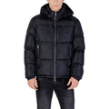 Armani Exchange Blauer Polyamidmantel