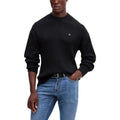 Sweat-shirt en coton noir de Calvin Klein Jeans, coupe décontractée et logo discret sur la poitrine.