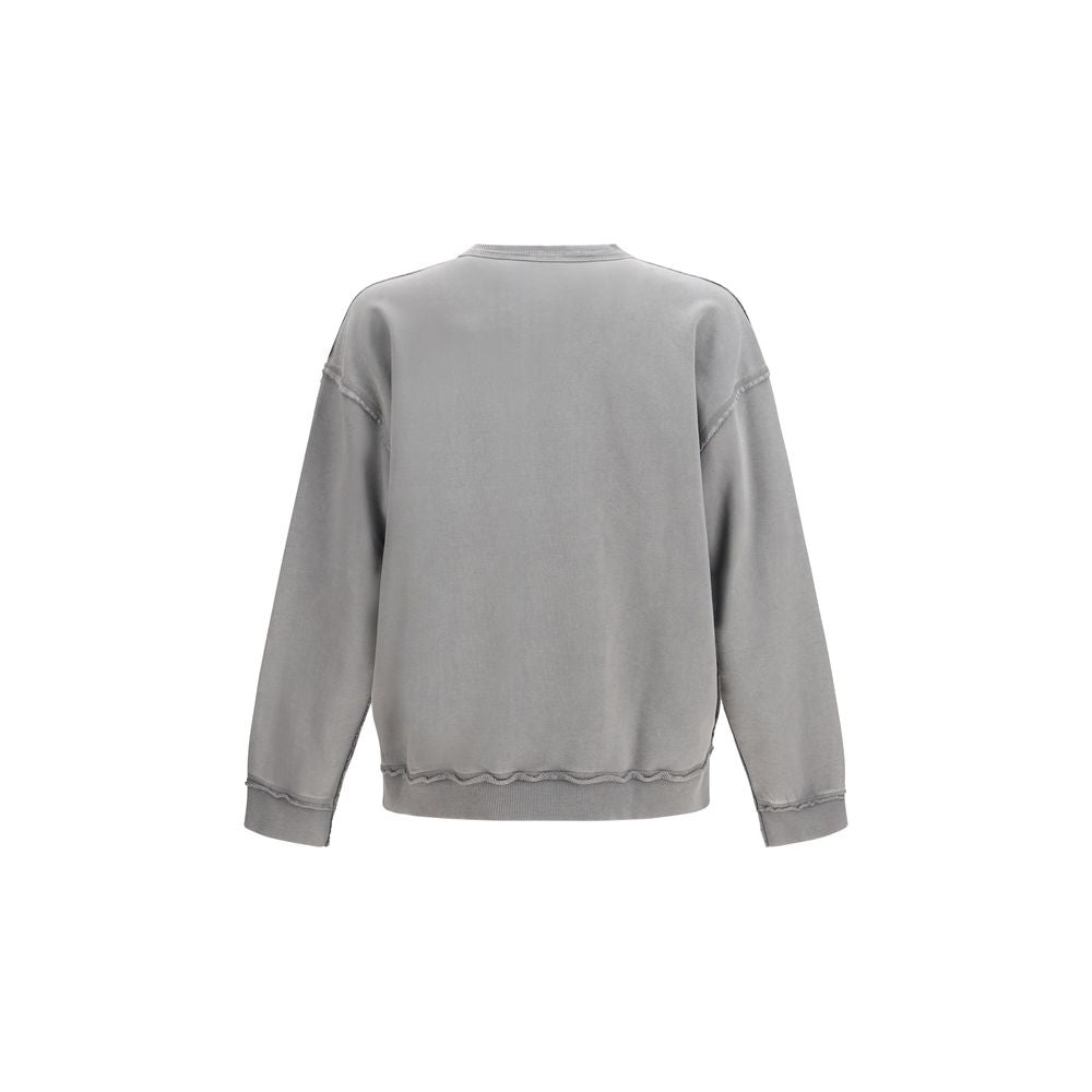 Diesel graues Baumwoll-Sweatshirt