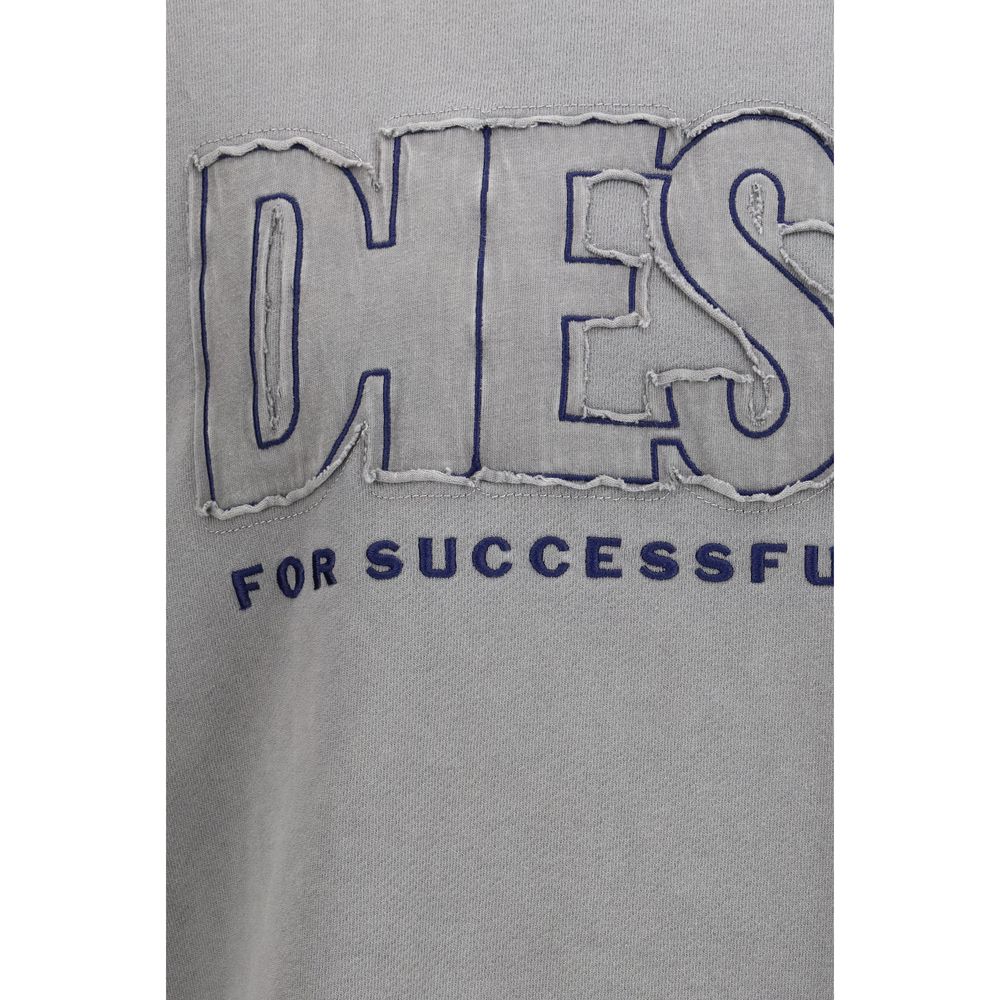 Diesel graues Baumwoll-Sweatshirt