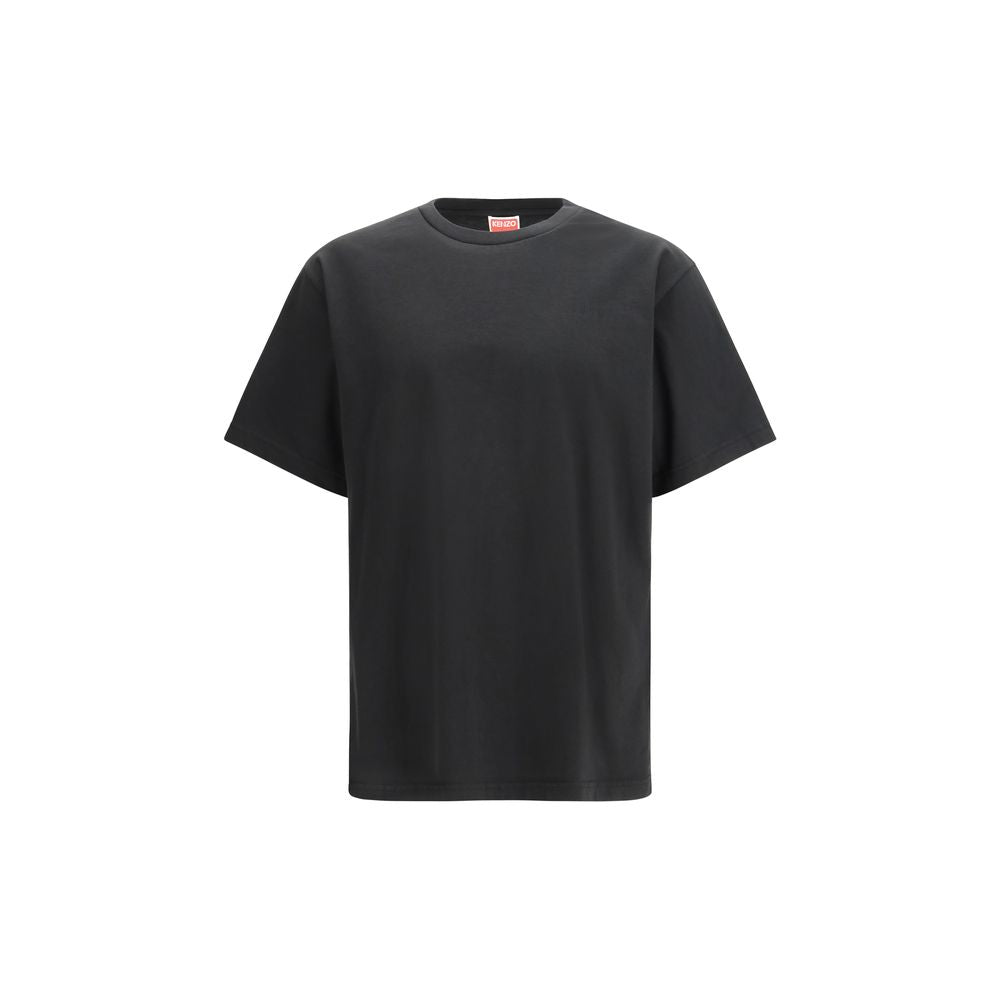 T-shirt en coton noir de la marque Kenzo, vue de face, avec logo Kenzo visible sur le devant.