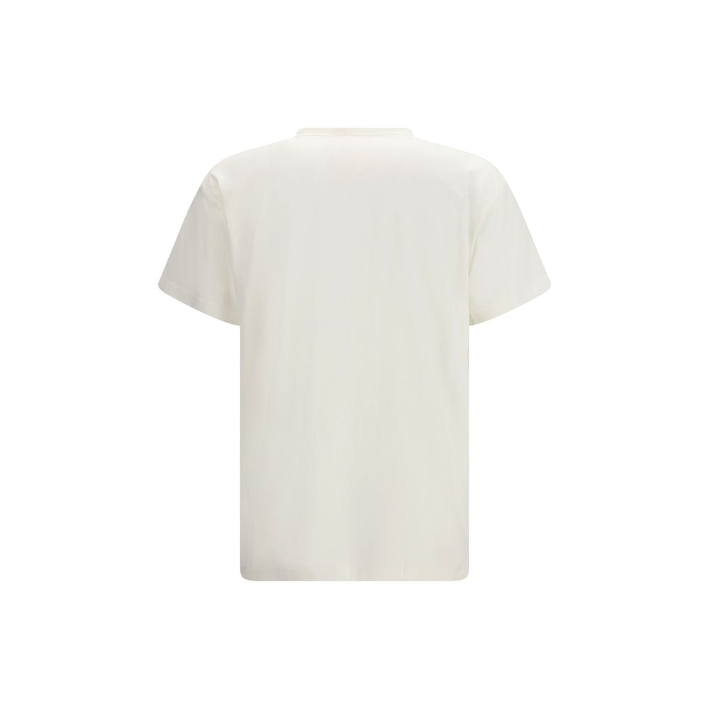 T-shirt blanc en coton de la marque Diesel, coupe classique, portée décontractée, visible sur un mannequin.