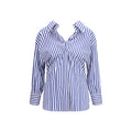 Givenchy blaues Baumwollmusterhemd