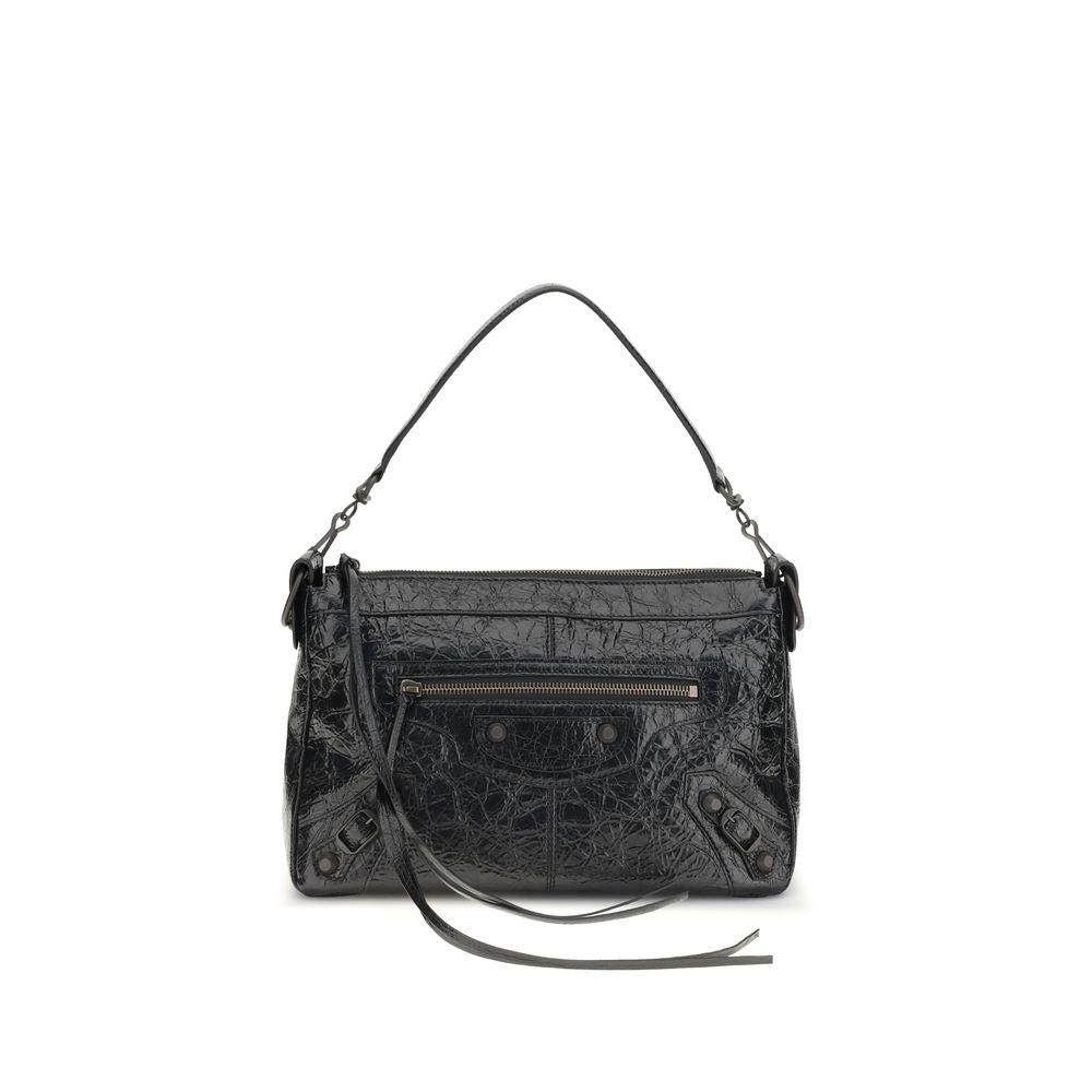 Balenciaga Schwarze Lamm-Ovis Aries Aries Schultertasche