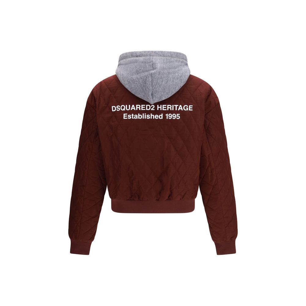 Dsquared² Bordeaux Stoff-Bomberjacke