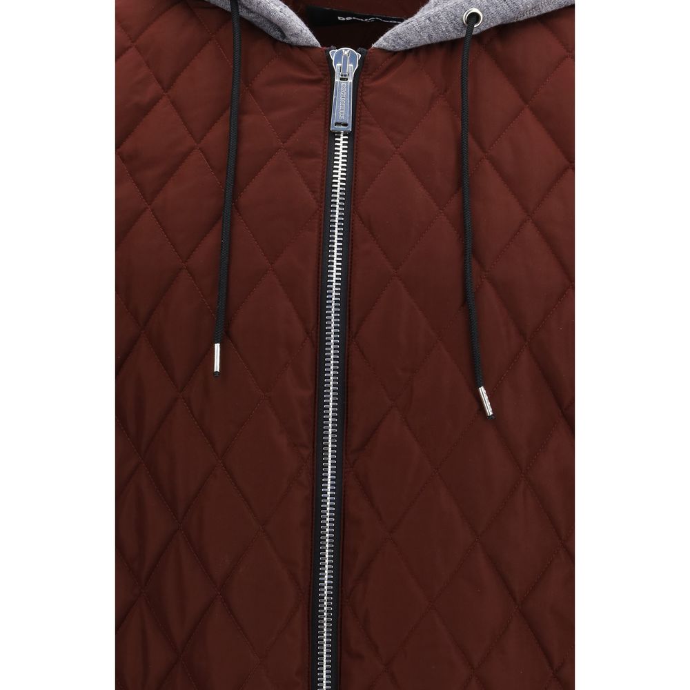 Dsquared² Bordeaux Stoff-Bomberjacke