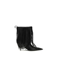 Bottes ankle en cuir de veau noir Balenciaga Bos Taurus, style élégant et sophistiqué, vue de côté sur fond neutre.