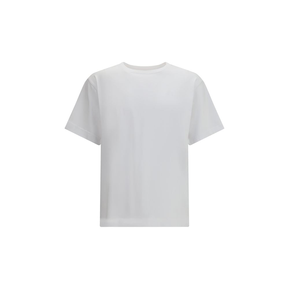 T-shirt blanc en coton de la marque Kenzo, vue de face, avec logo discret sur la poitrine et col rond.