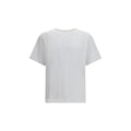 T-shirt blanc en coton de la marque Kenzo, vue de face, avec logo discret sur la poitrine et col rond.
