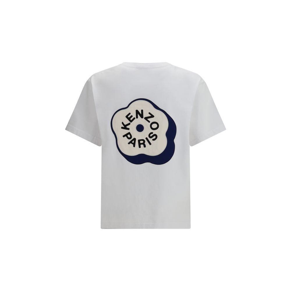 T-shirt blanc en coton de la marque Kenzo, coupe classique avec logo discret sur la poitrine.