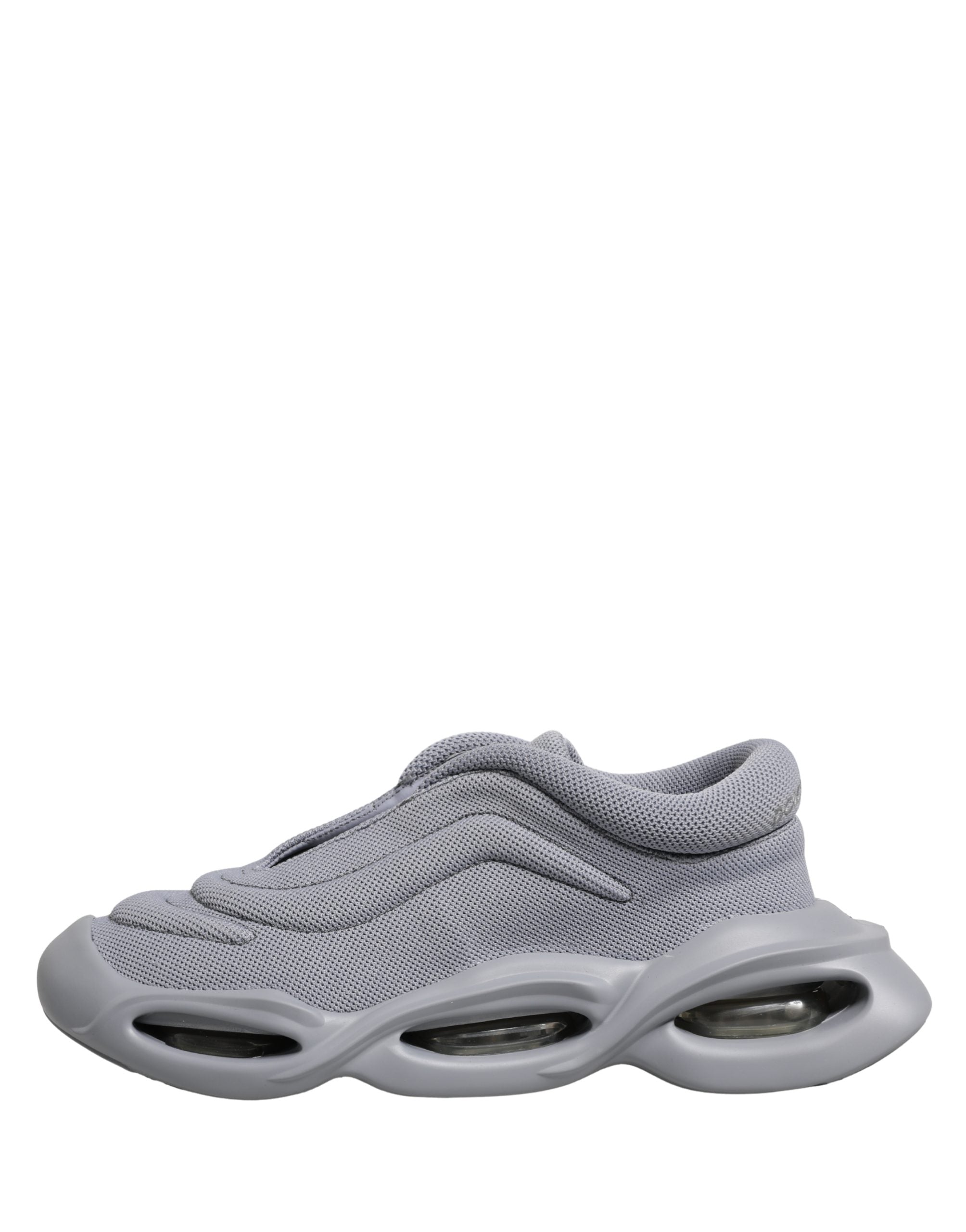 Sneakers bass Dolce & Gabbana Wave gris, slip-on, avec design décontracté et semelle plate pour un style élégant.