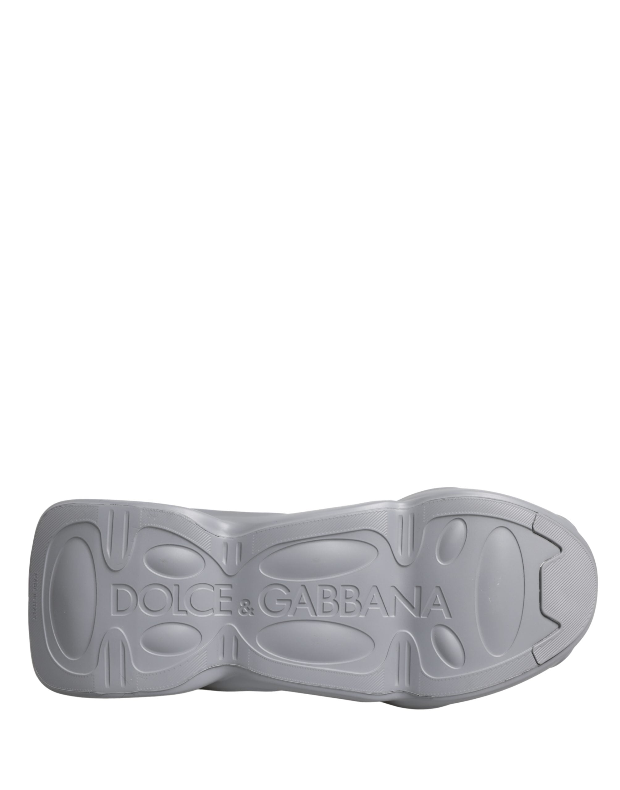 Baskets basses Dolce & Gabbana Wave gris, slip-on, design décontracté, semelle plate, style moderne et élégant