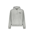 Sweat à capuche gris en coton de la marque Balmain, avec logo discret visible sur le devant.
