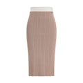 Jupe mi-longue Diesel en viscose multicolore avec motif élégant, parfaite pour un look tendance et confortable.