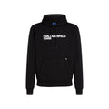 Karl Lagerfeld Schwarzer Baumwoll-Kapuzenpullover