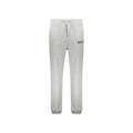 Pantalons de jogging gris Balmain en coton pour entraînement, style décontracté et confortable, visibles en gros plan.