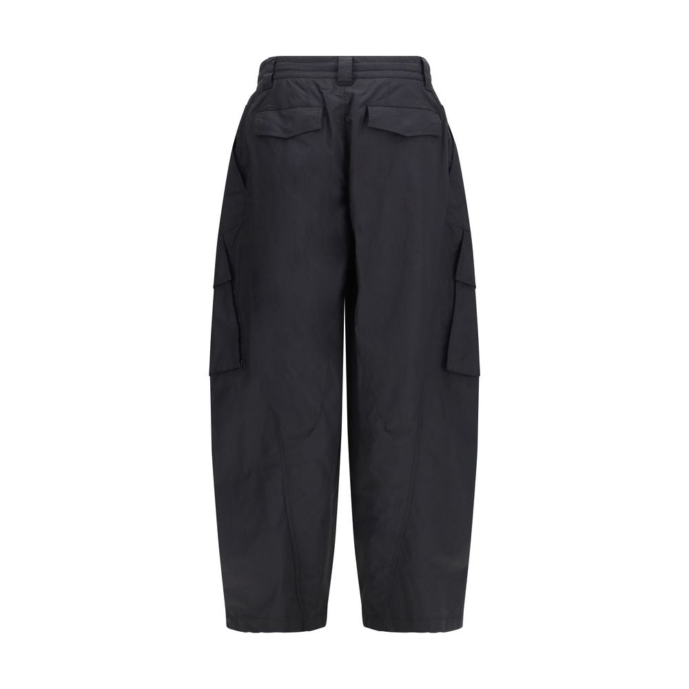 Pantalon cargo en coton noir de Dolce & Gabbana, style décontracté avec poches et coupe moderne.