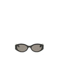 Lunettes de soleil Balenciaga en acétate noir, avec monture élégante et design moderne.
