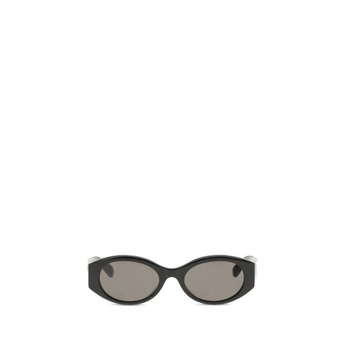 Lunettes de soleil Balenciaga en acétate noir, avec monture élégante et design moderne.