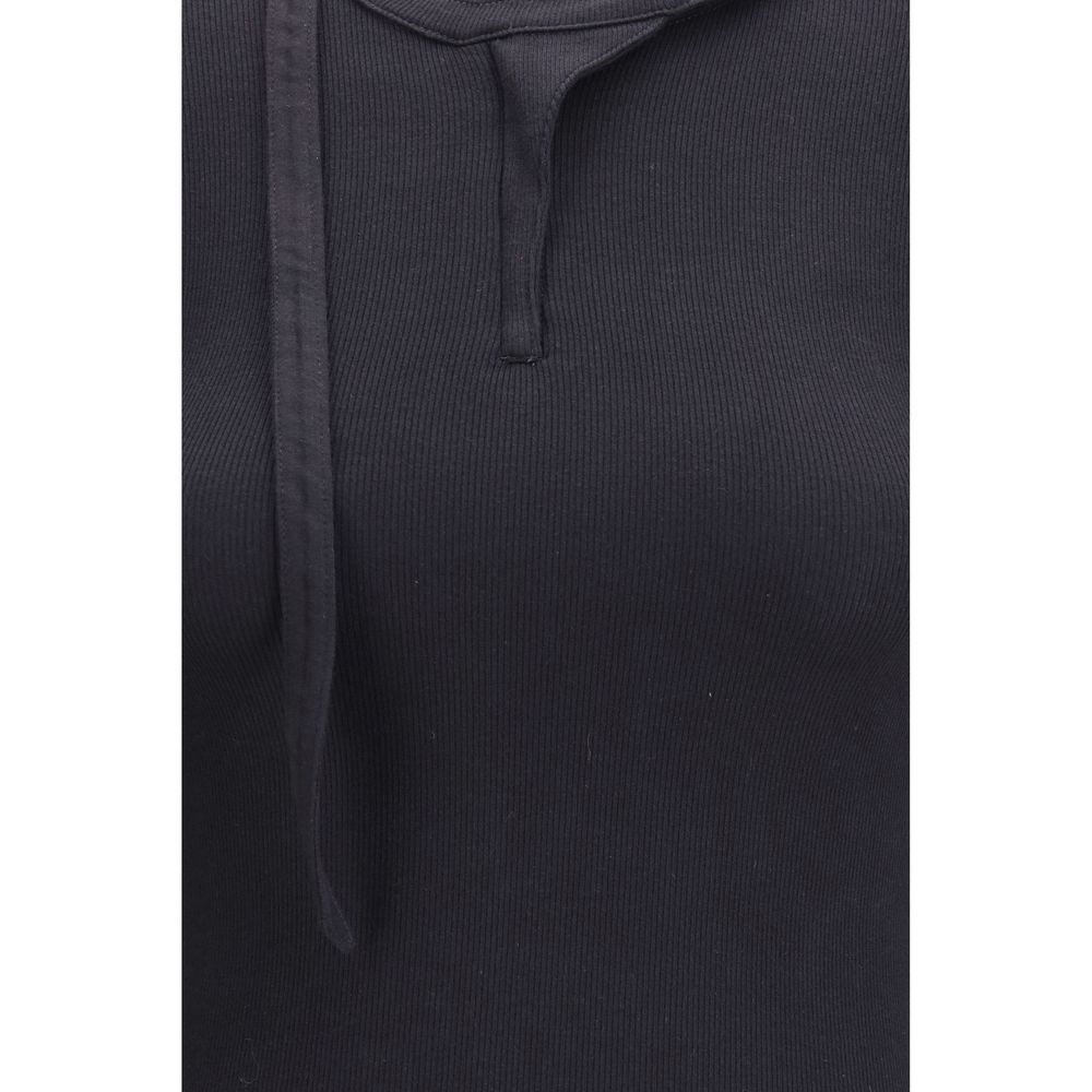 T-shirt à manches longues en coton noir de la marque Diesel, style décontracté et coupe ajustée.