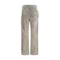 Jeans slim en coton gris de la marque Diesel, coupe ajustée et style moderne, visibles dans l'image.