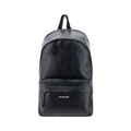 Sac à dos Balenciaga en cuir d'agneau noir Ovis Aries, avec design élégant et détails modernes.
