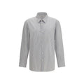 Chemise en coton multicolore Saint Laurent avec motif coloré, boutons et col classique, vue de face.