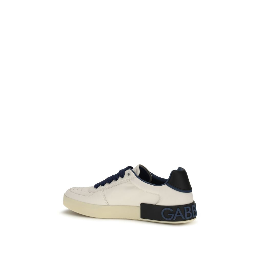 Dolce & Gabbana Multicolor Kalbsleder Bos Taurus Low Top Sneakers