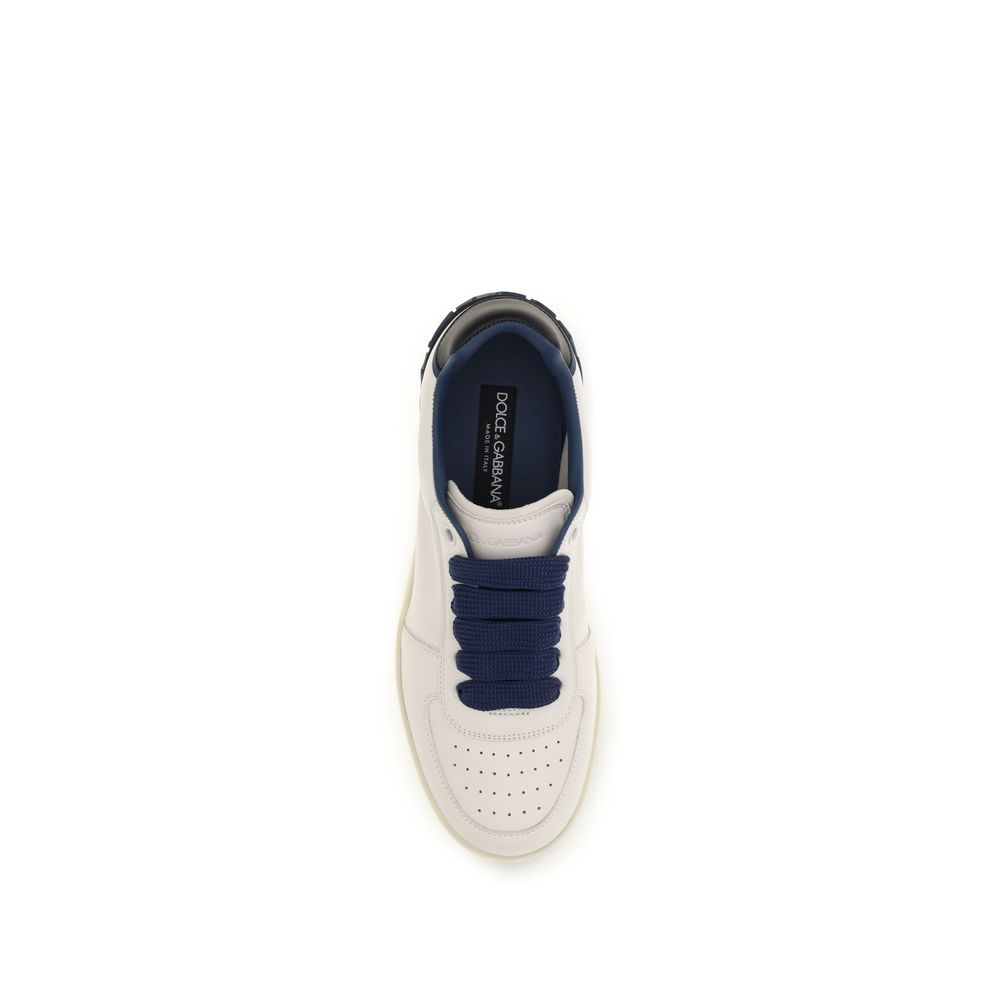 Dolce & Gabbana Multicolor Kalbsleder Bos Taurus Low Top Sneakers