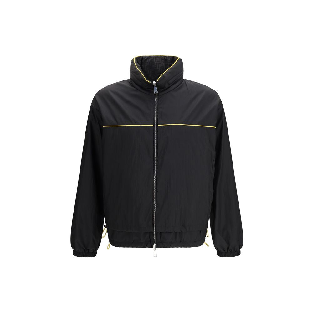 Fendi schwarze Polyamid-Shell-Jacke