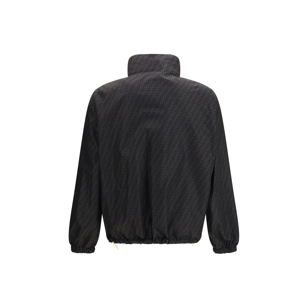 Fendi schwarze Polyamid-Shell-Jacke