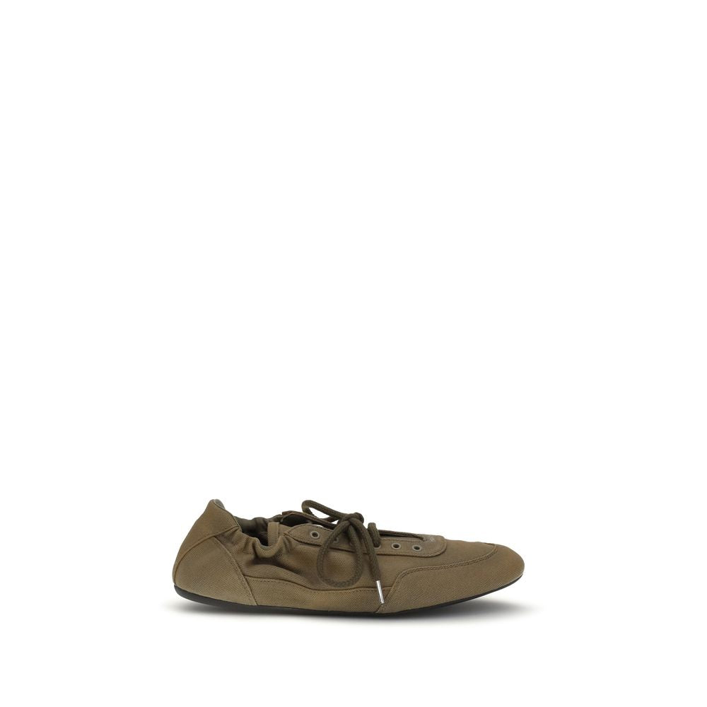 Prada Bicolor Cotton Athletic-Sneaker