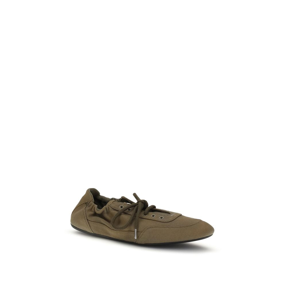 Prada Bicolor Cotton Athletic-Sneaker