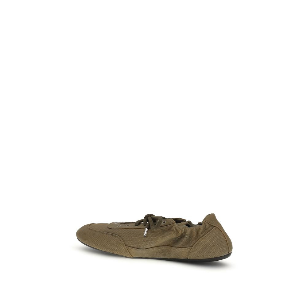 Prada Bicolor Cotton Athletic-Sneaker