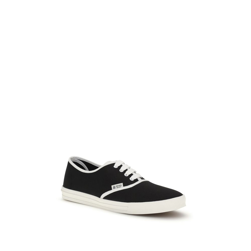 Prada Schwarze Athletic-Sneaker aus Baumwolle
