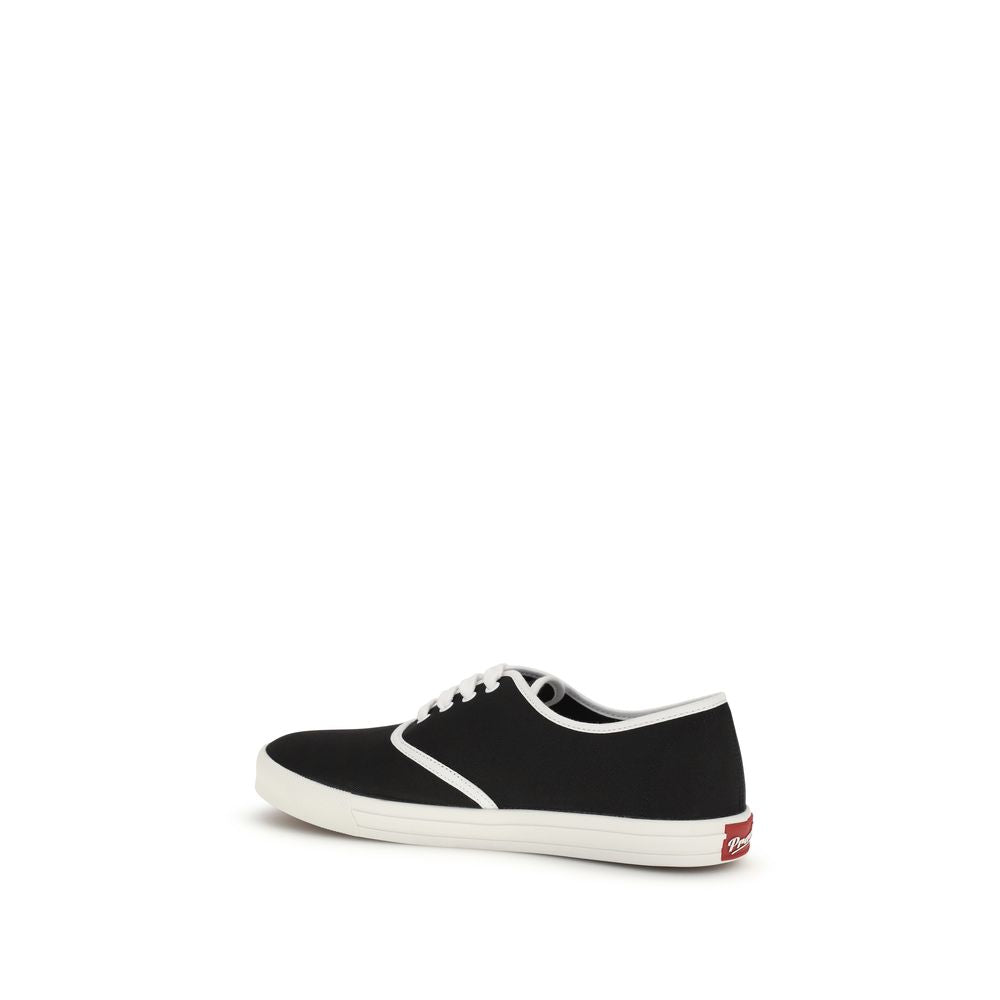 Prada Schwarze Athletic-Sneaker aus Baumwolle