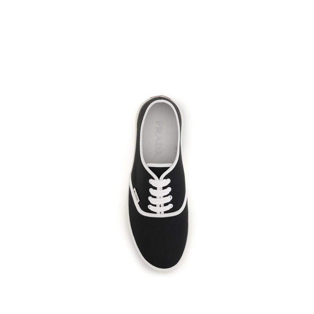 Prada Schwarze Athletic-Sneaker aus Baumwolle