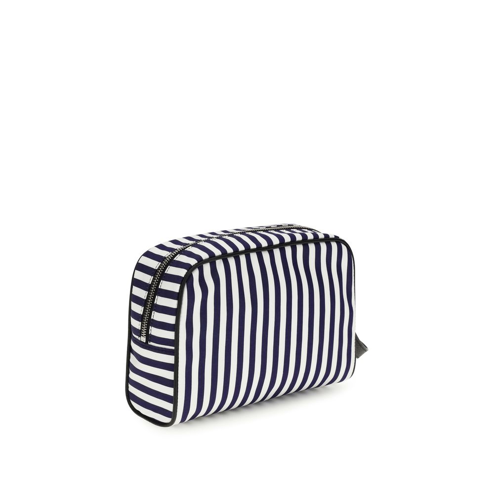 Sac à main en coton multicolore de Dolce & Gabbana, avec détails colorés et logo de la marque, vue de face.