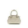Sac à main Diesel Bos Taurus en cuir de veau beige, avec détails élégants et poignée en cuir robuste.